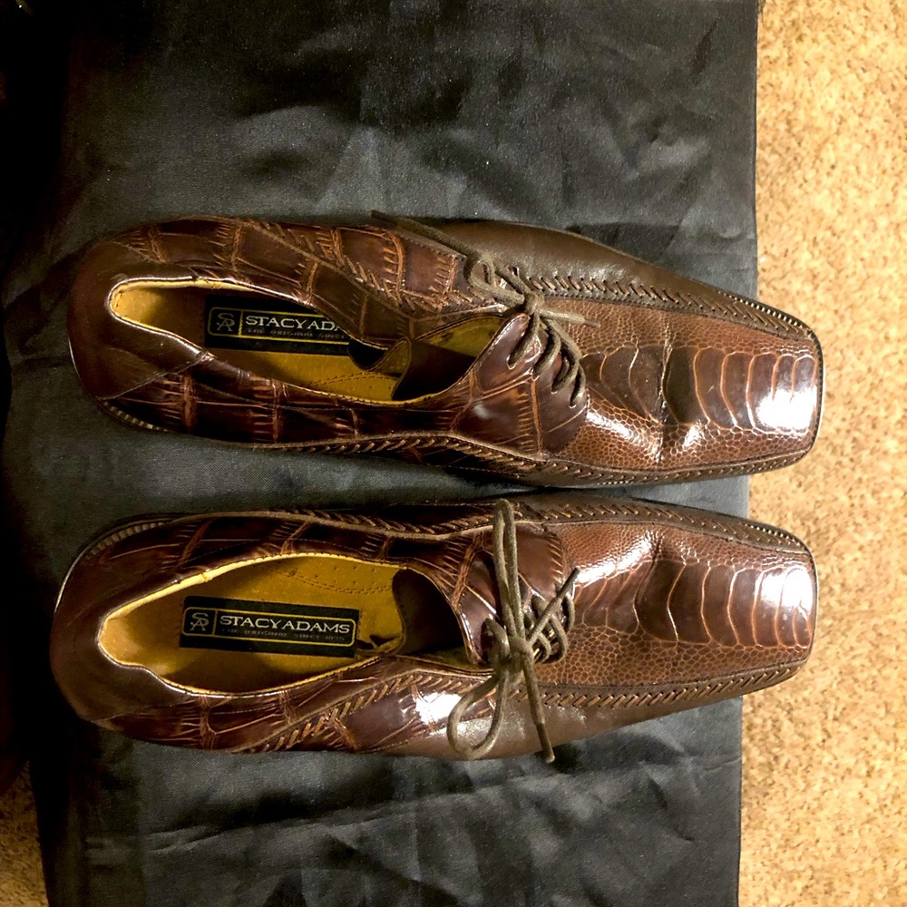 Stacy Adams Men's brown Snakeskin Dress Shoes - Footwear for Boys and Men